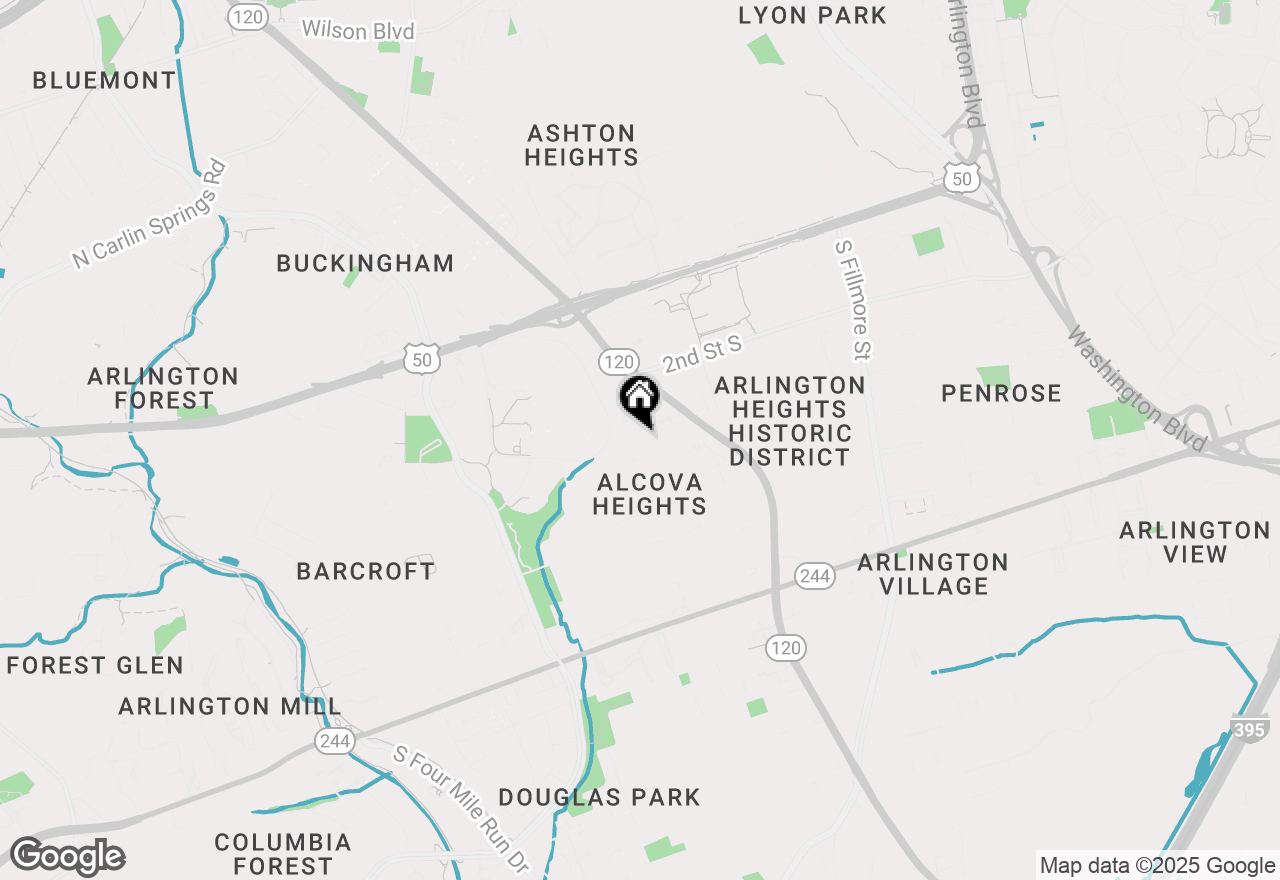 Map of 3720 5th Street S, Arlington, VA 22204