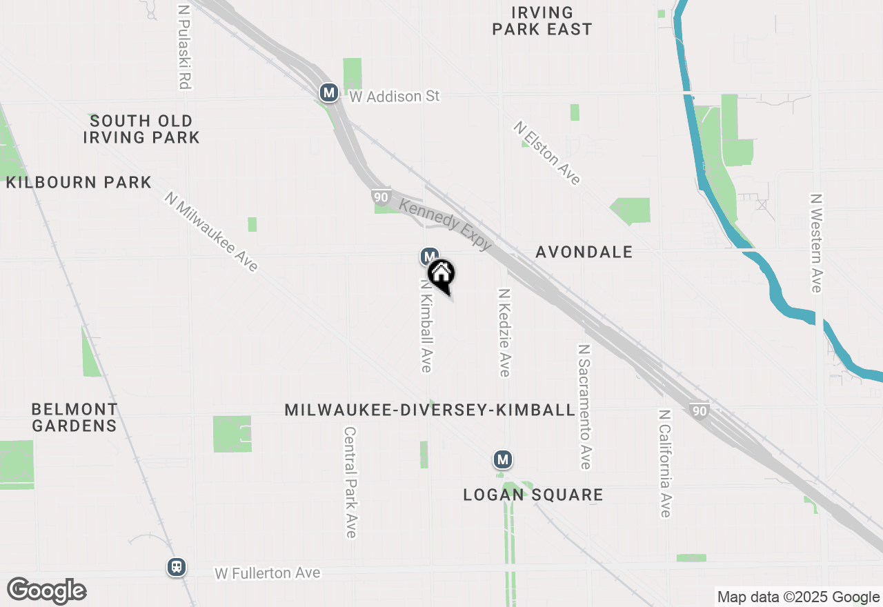 Map of 3042 N Christiana Avenue #3, Chicago, IL 60618