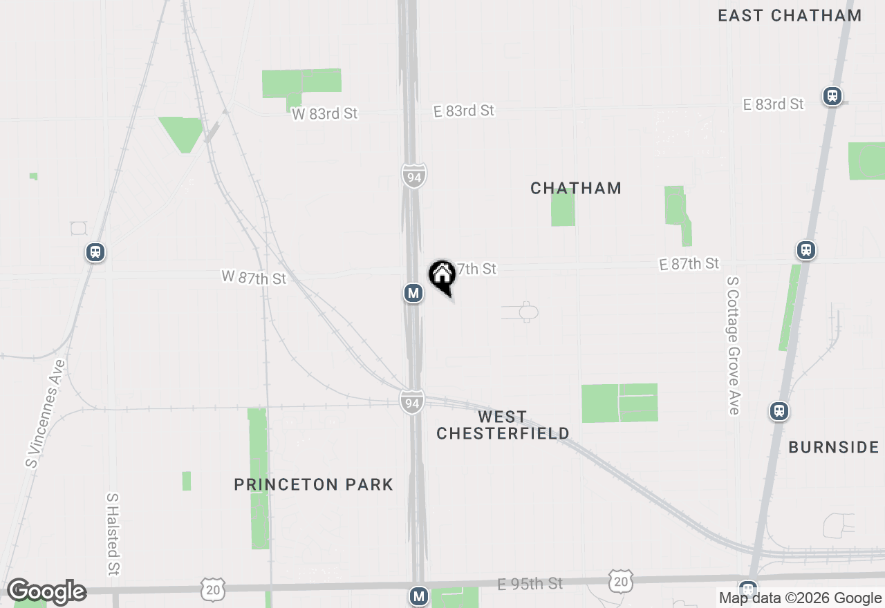 Map of 8758 S Wabash Avenue, Chicago, IL 60619