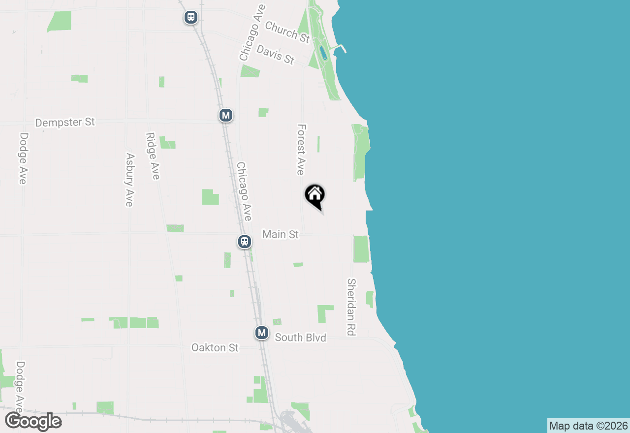 Map of 934 Michigan Avenue, Evanston, IL 60202