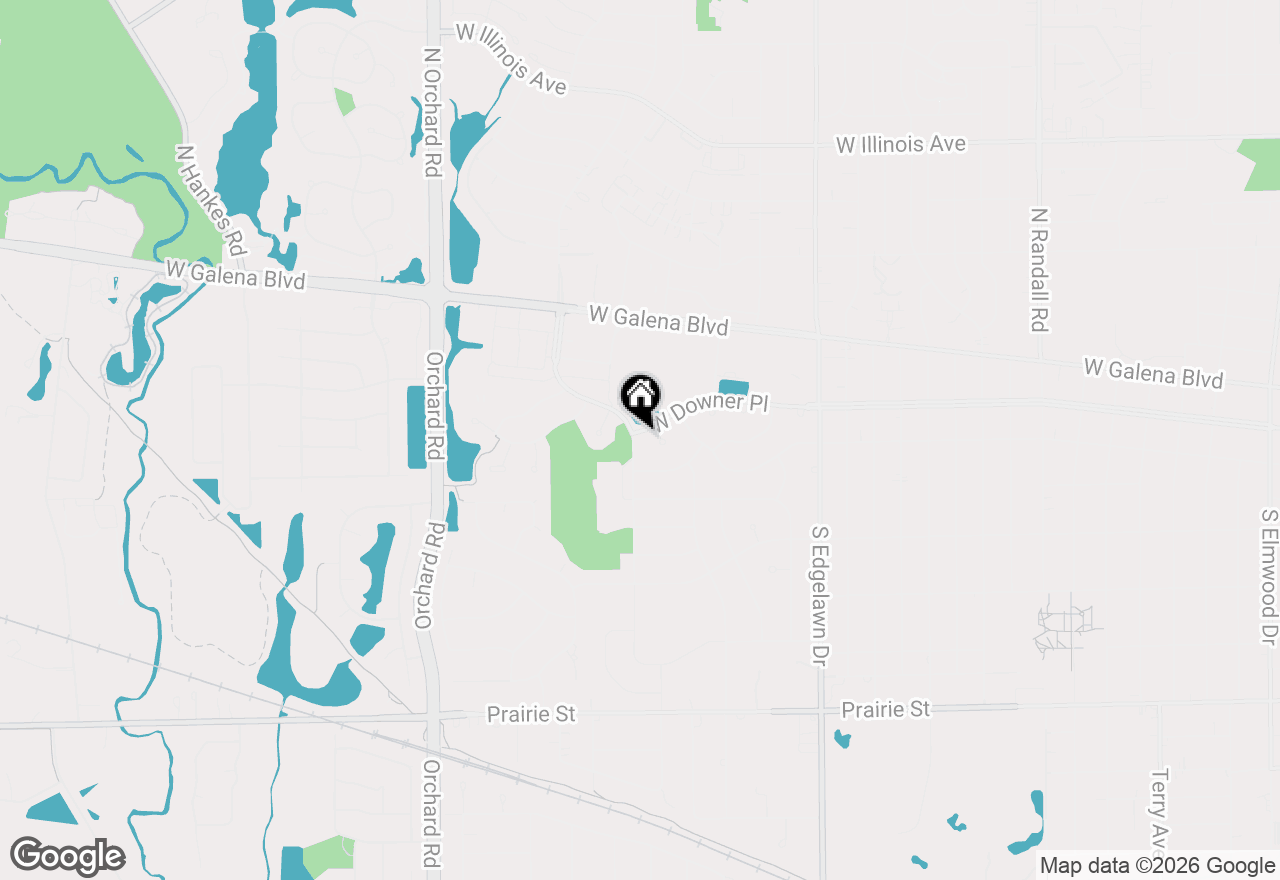 Map of 100 S Constitution Drive, Aurora, IL 60506