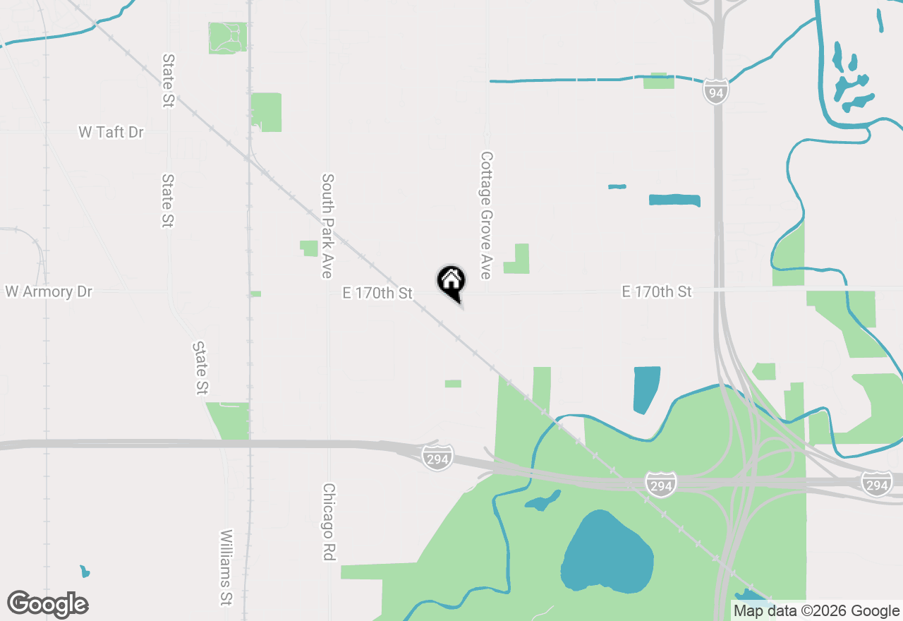 Map of 17028 Evans Drive, South Holland, IL 60473