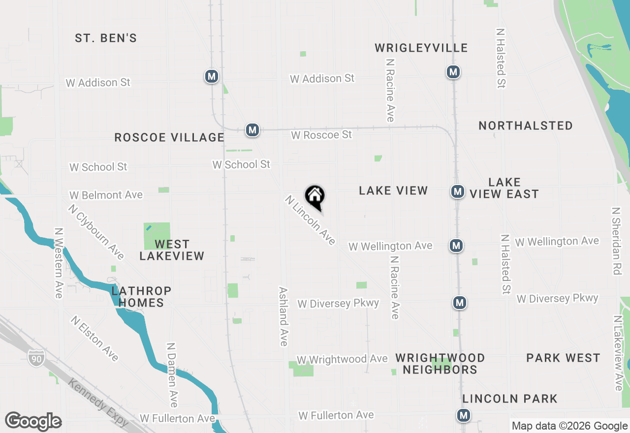 Map of 1450 W Barry Avenue #1, Chicago, IL 60657