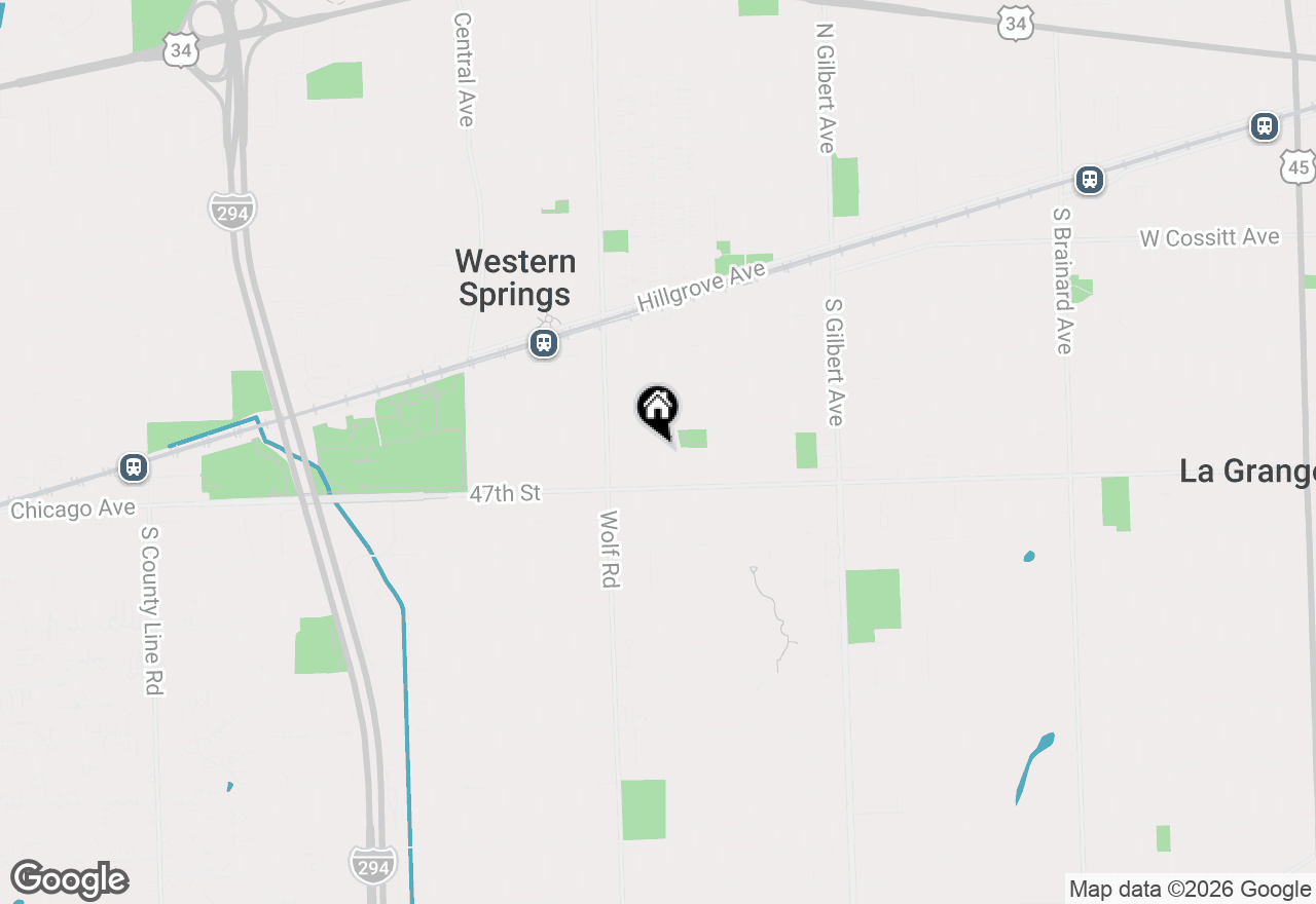 Map of 4616 Franklin Avenue, Western Springs, IL 60558