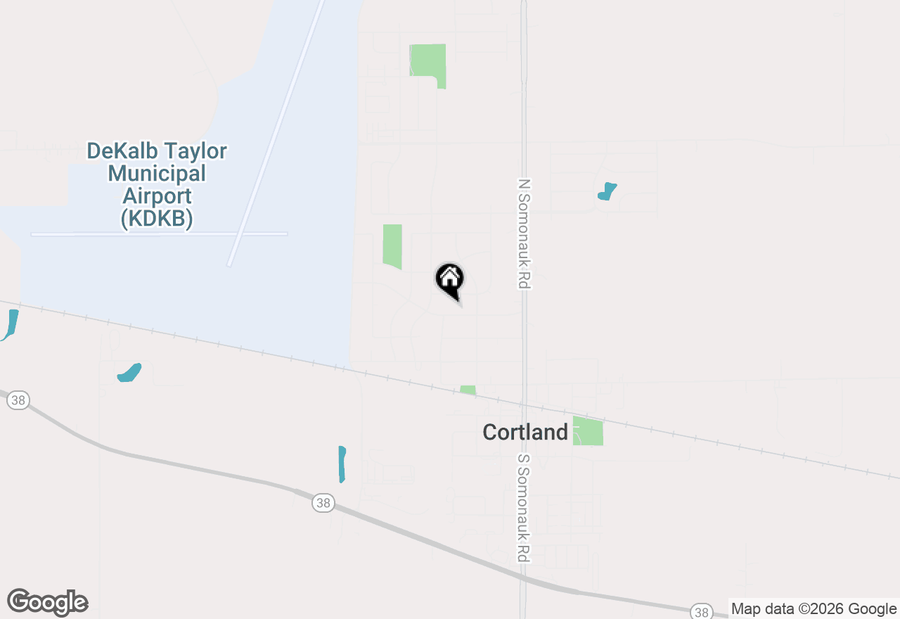 Map of 125 W Carol Avenue, Cortland, IL 60112