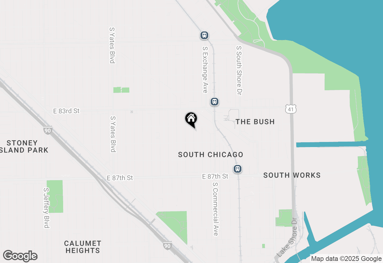 Map of 8419 S Muskegon Avenue, Chicago, IL 60617