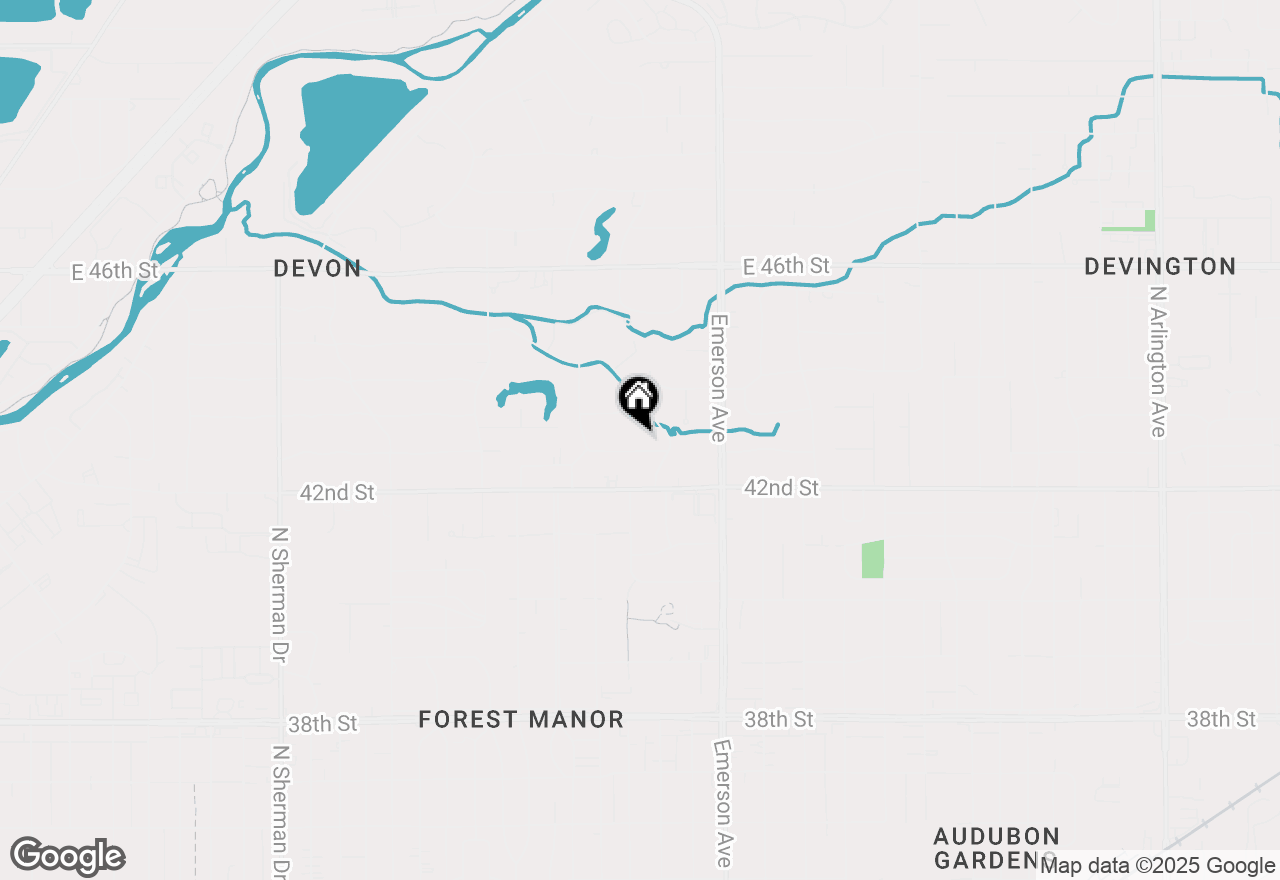 Map of 4808 Devon Drive, Indianapolis, IN 46226