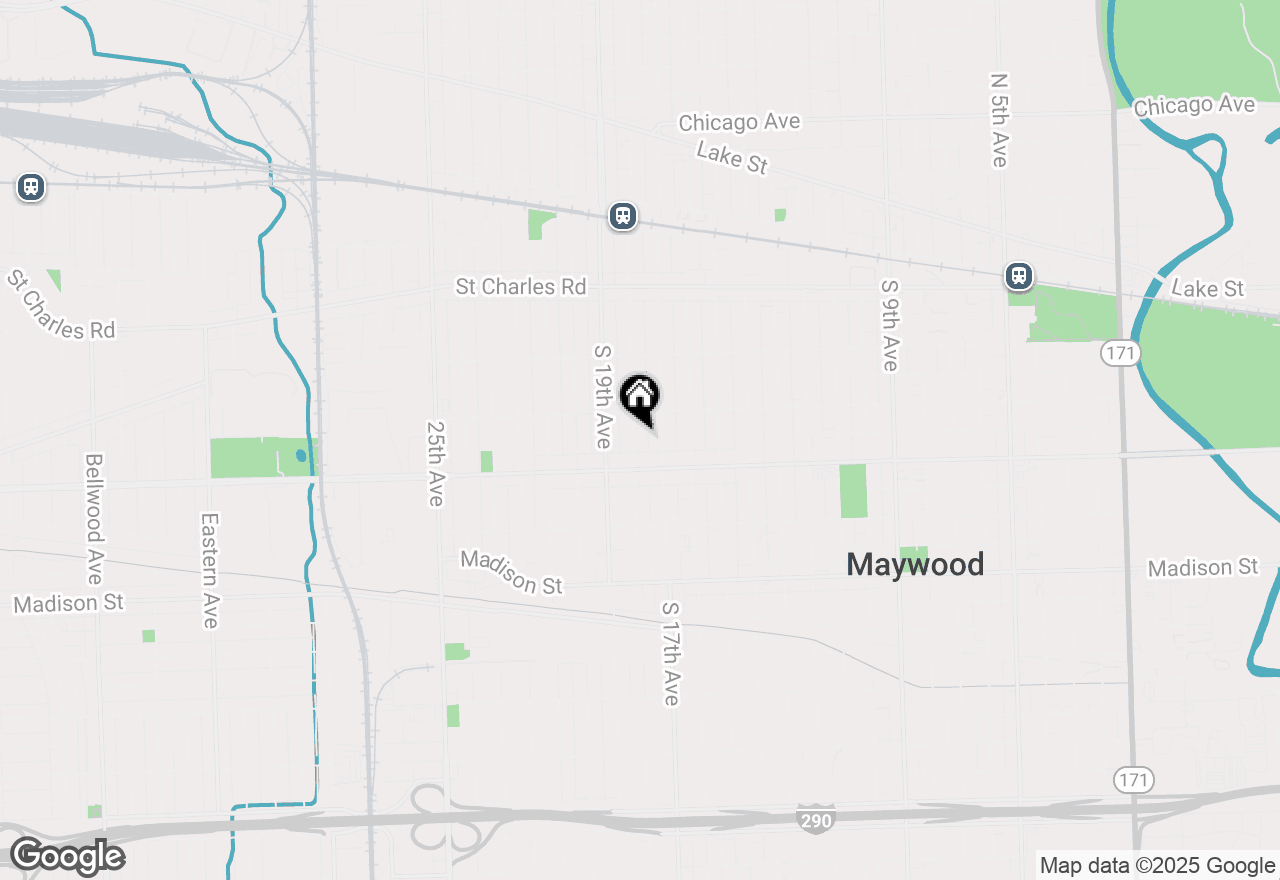 Map of 419 S 18th Avenue, Maywood, IL 60153
