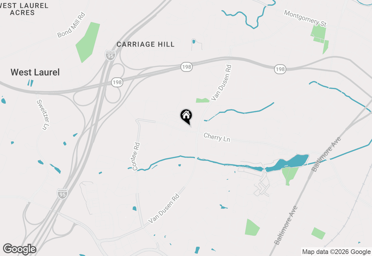 Map of 14910 Cherrywood Drive #4B, Laurel, MD 20707