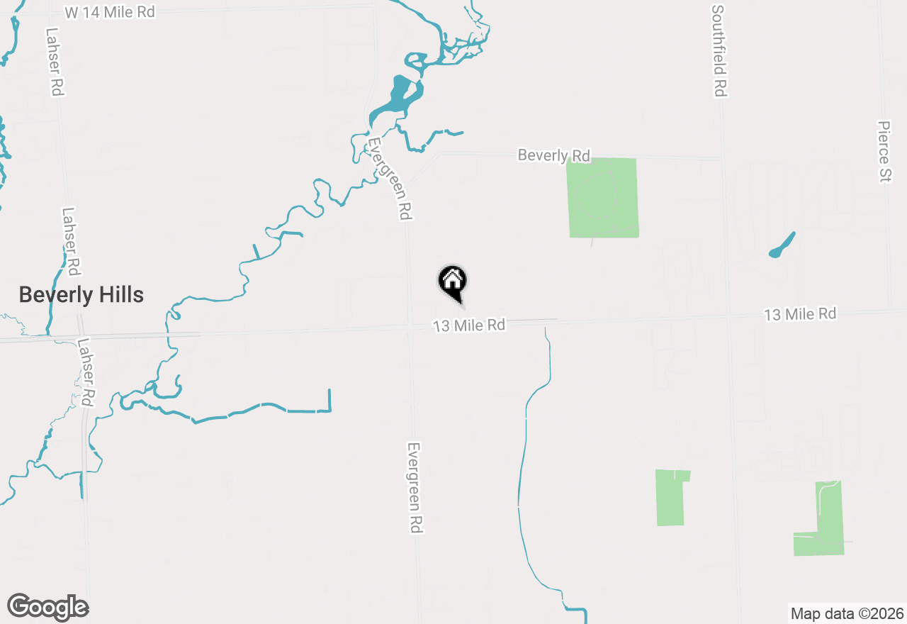 Map of 19710 W 13 Mile Road #101, Beverly Hills, MI 48025
