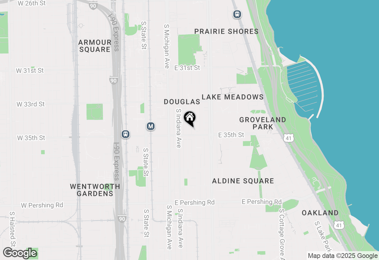 Map of 3445 S Prairie Avenue, Chicago, IL 60616