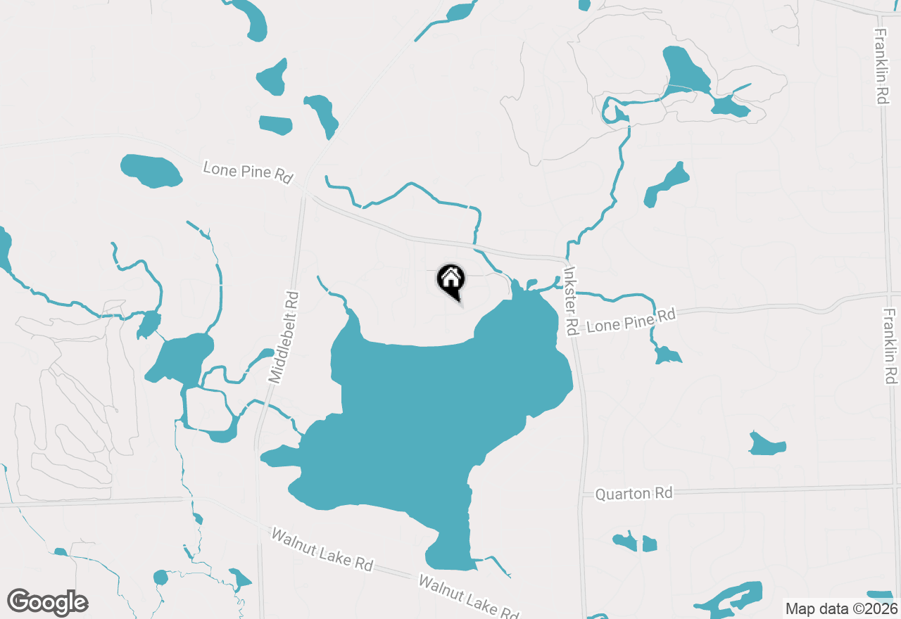 Map of 4768 Wendrick Drive, West Bloomfield, MI 48323