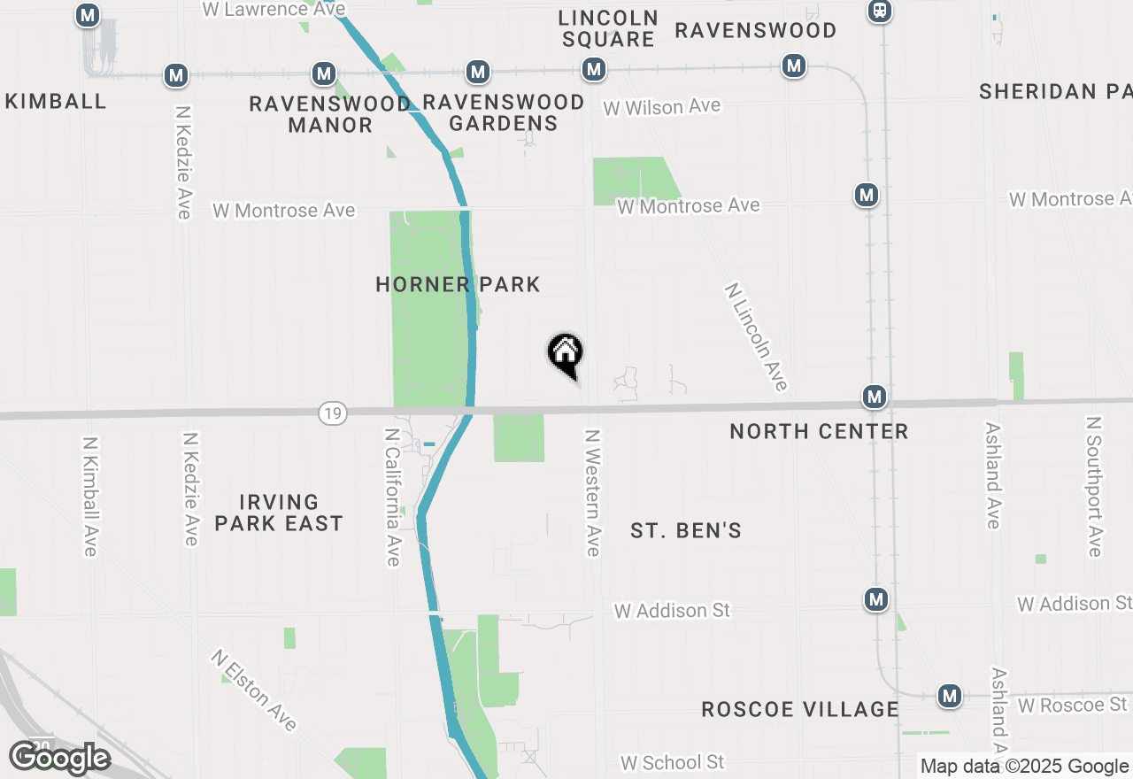 Map of (Address confidential), Chicago, Illinois 60618