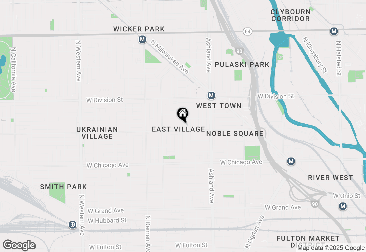 Map of 1016 N Hermitage Avenue #1, Chicago, IL 60622