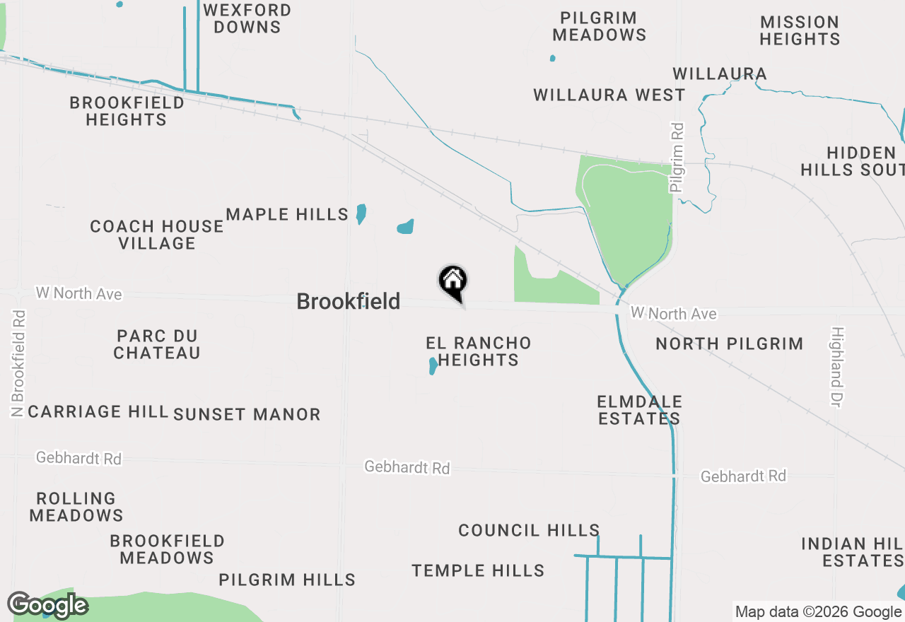 Map of 2285 N 166th St, Brookfield, WI 53005