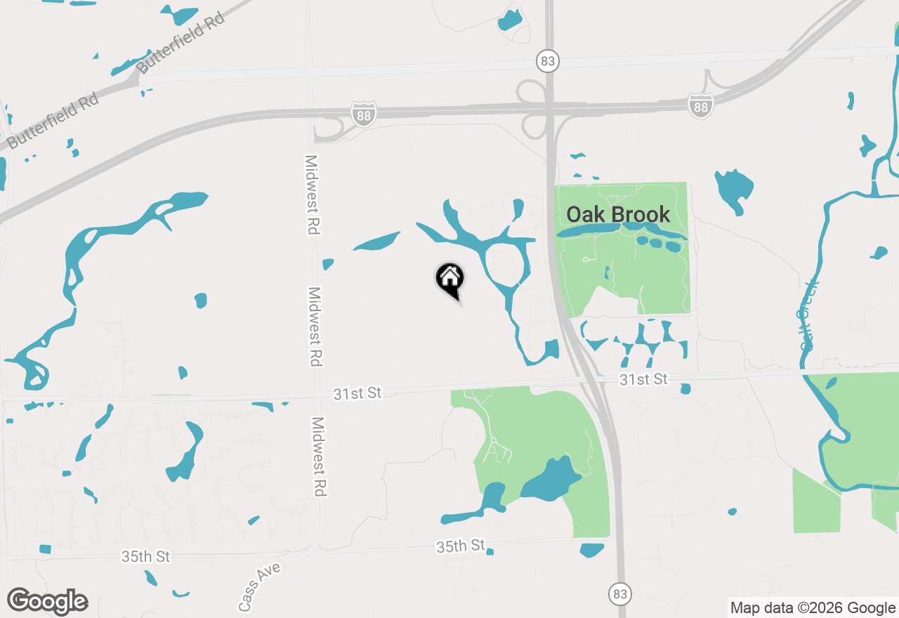 Map of 39 Cambridge Drive, Oak Brook, IL 60523
