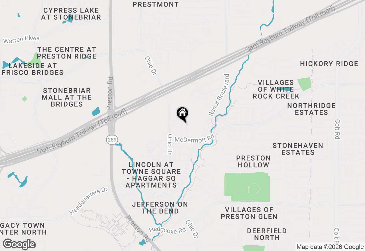 Map of 8629 Pauline Street, Plano, TX 75024