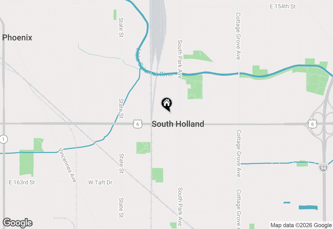 Map of 264 E 161st Place, South Holland, IL 60473