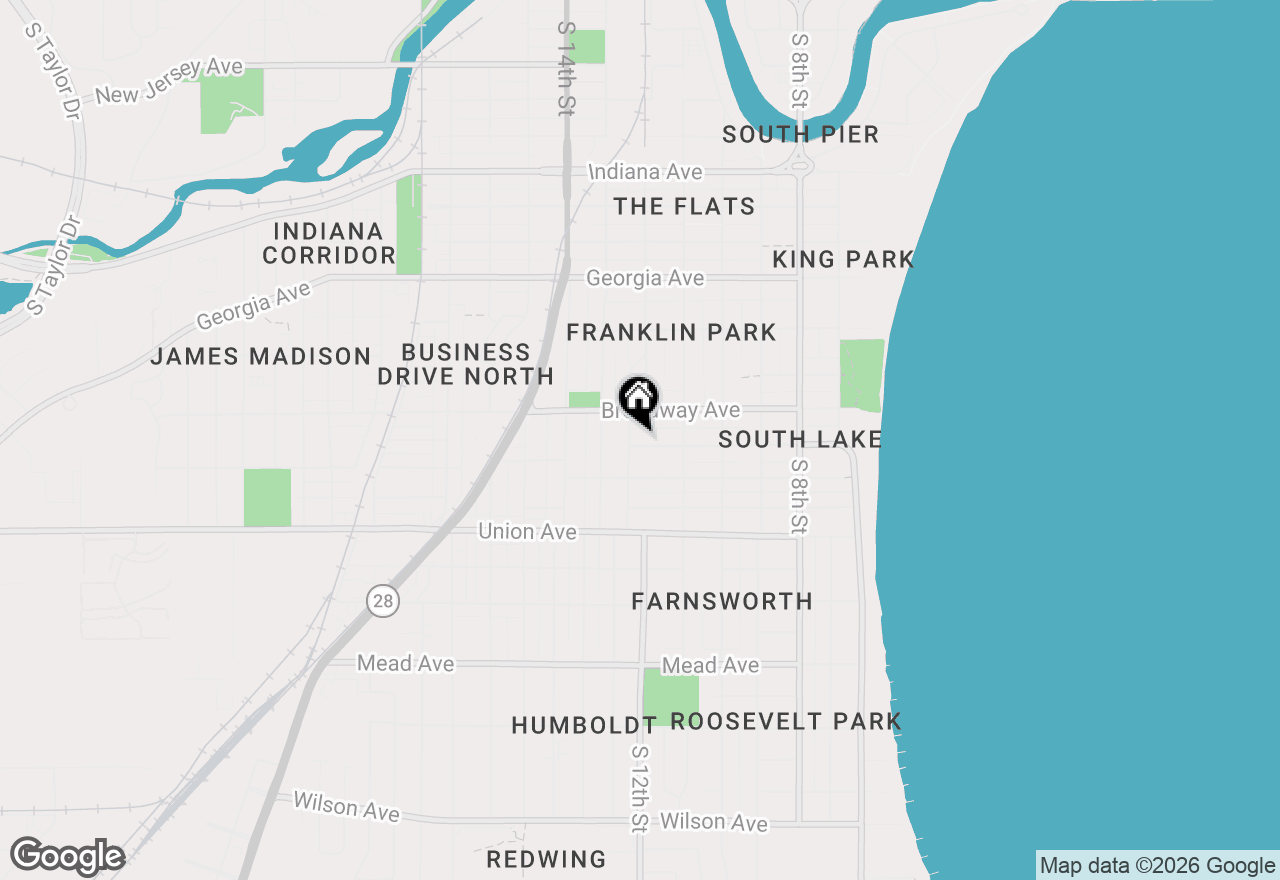 Map of 1729 S 12th St, Sheboygan, WI 53081