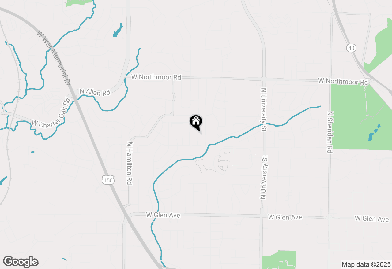 Map of 5609 N Western Avenue, Peoria, IL 61614