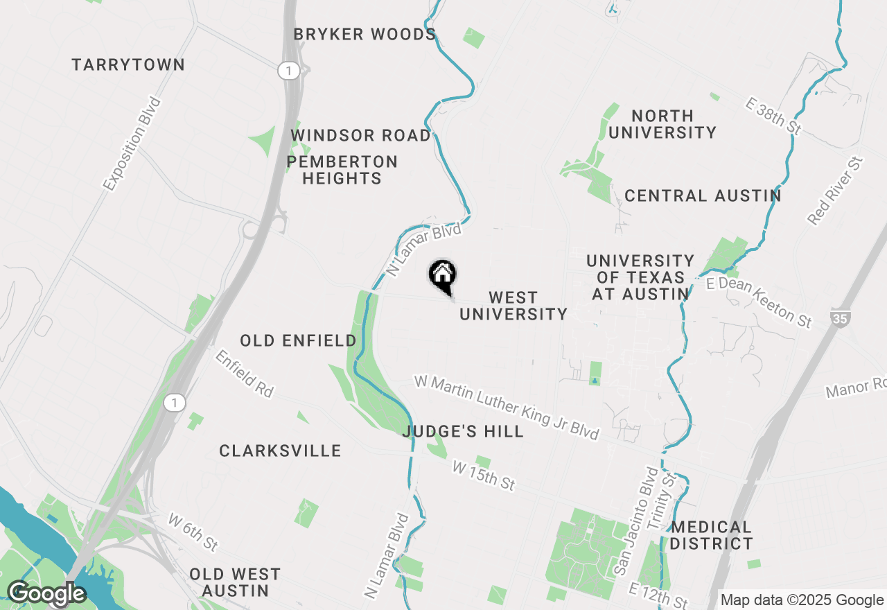 Map of 1023 W 24th St #905, Austin, TX 78705