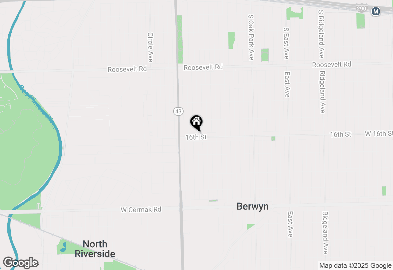 Map of 1544 Wisconsin Avenue, Berwyn, IL 60402