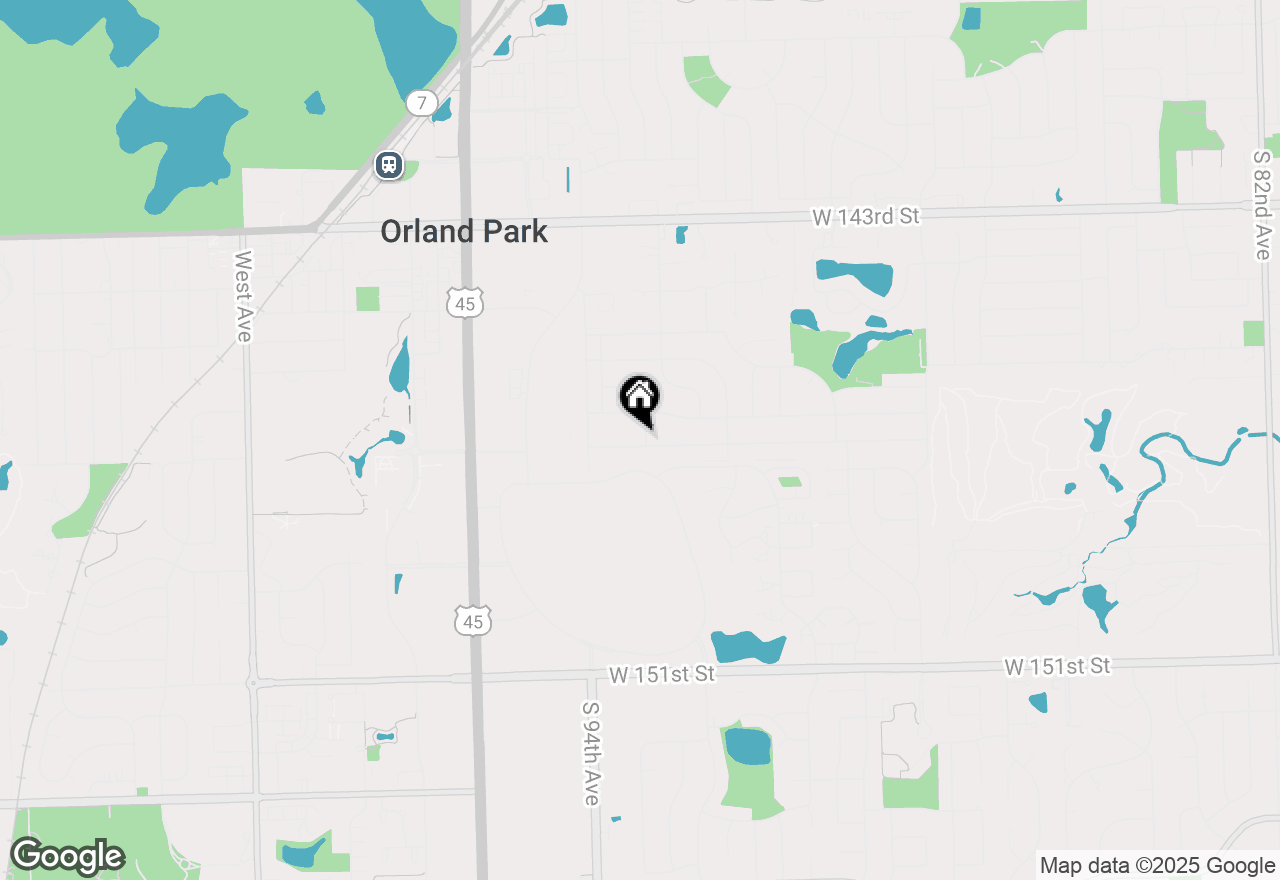 Map of 14656 Green Street, Orland Park, IL 60462