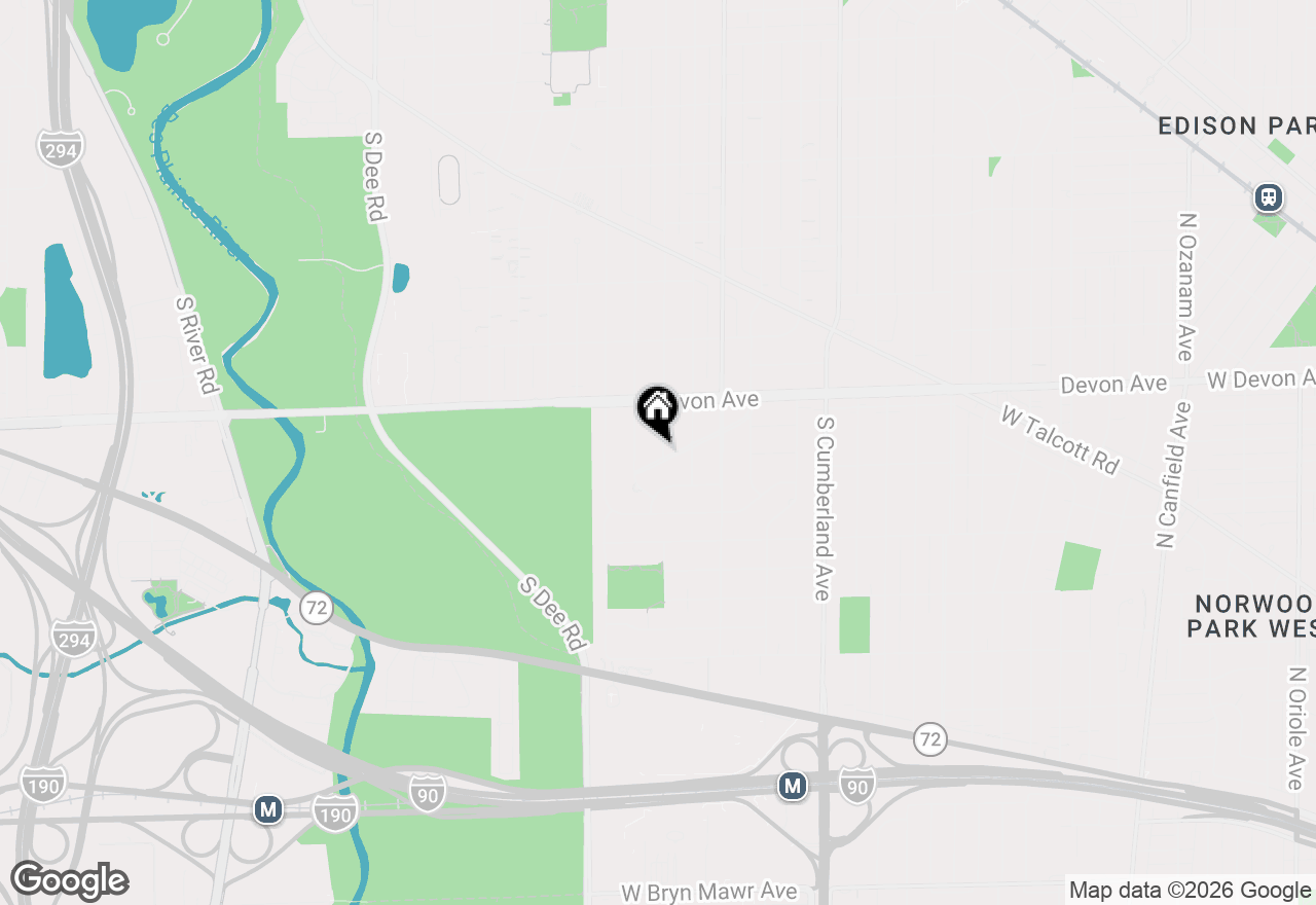 Map of 1400 Park Ridge Boulevard, Park Ridge, IL 60068