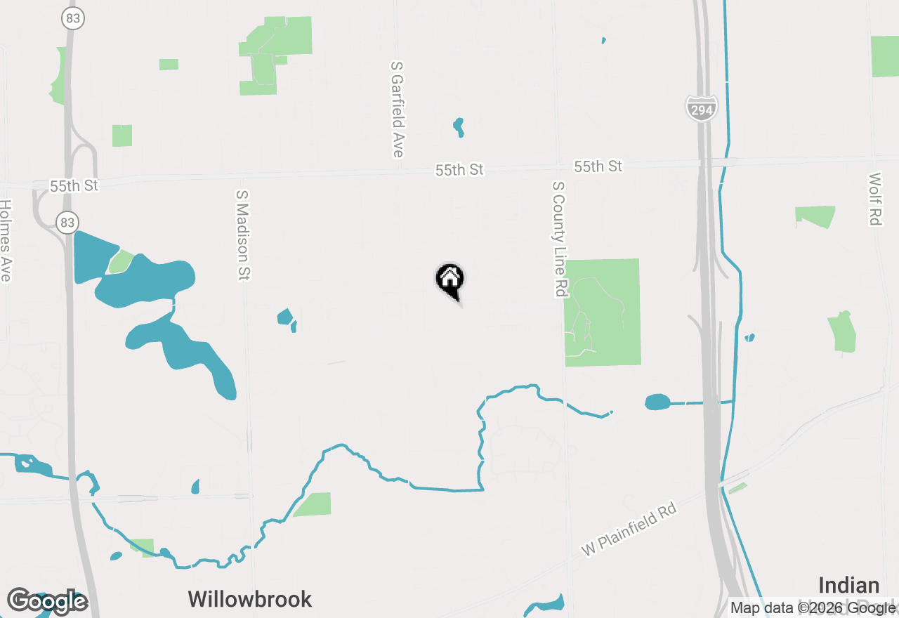 Map of 221 Meadowbrook Lane, Hinsdale, IL 60521