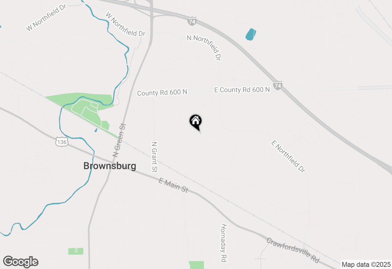 Map of 10616 E 600 N, Brownsburg, IN 46112