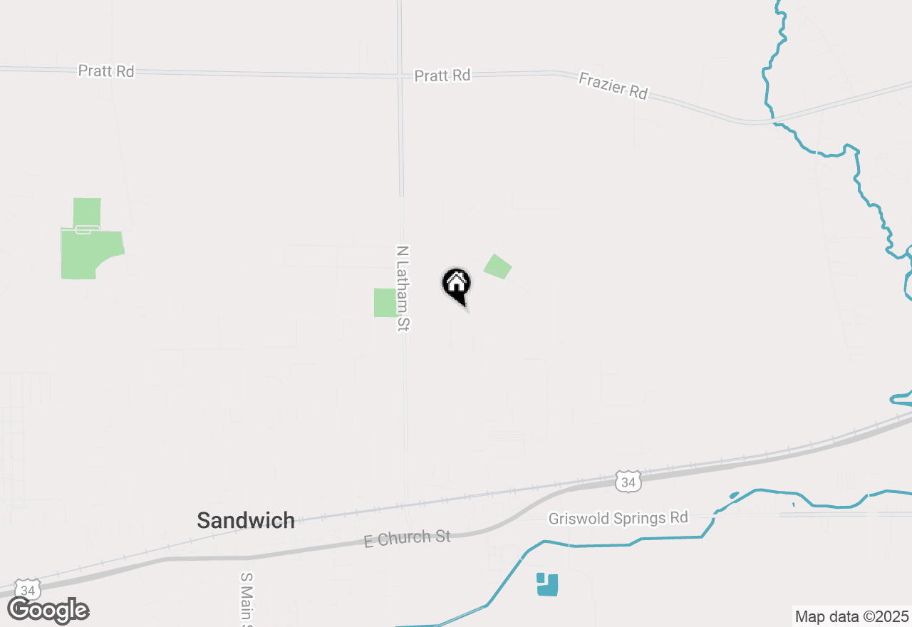 Map of 1101 E Arnold Street, Sandwich, IL 60548