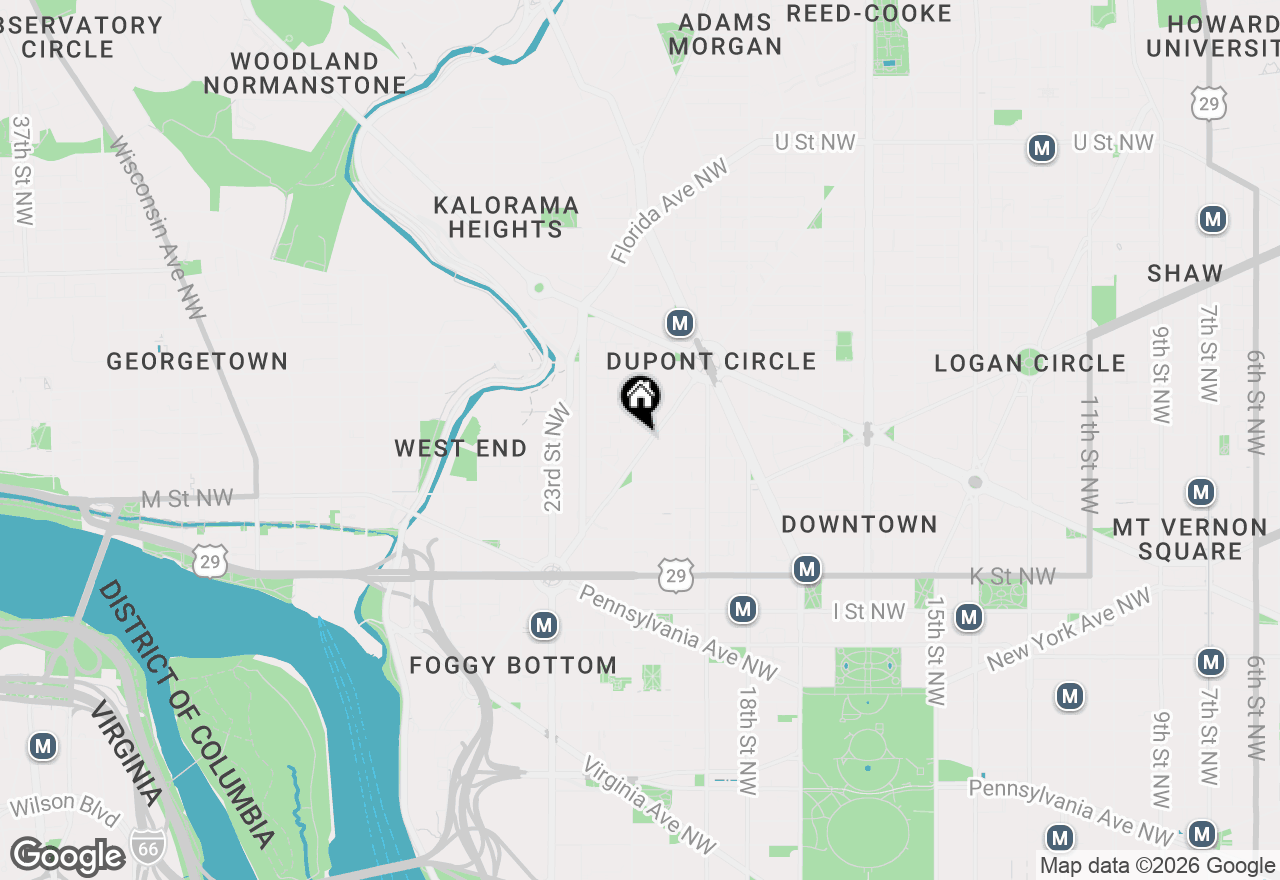 Map of 2022 N Street Nw #B, Washington, DC 20036
