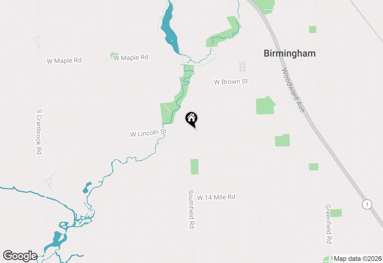 Map of 1119 Southfield Road, Birmingham, MI 48009