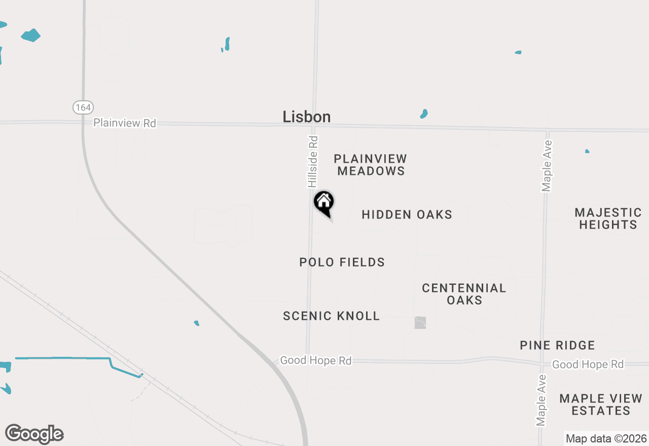 Map of N76W24944 Ridgefield Dr, Lisbon, WI 53089