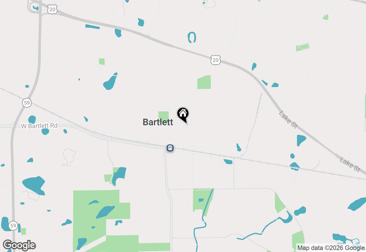 Map of 106 S Elroy Avenue, Bartlett, IL 60103