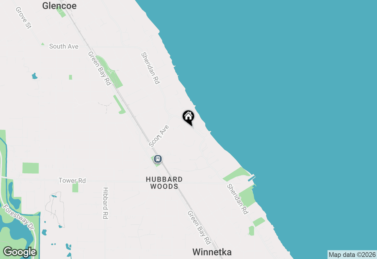 Map of 1094 Fisher Lane, Winnetka, IL 60093