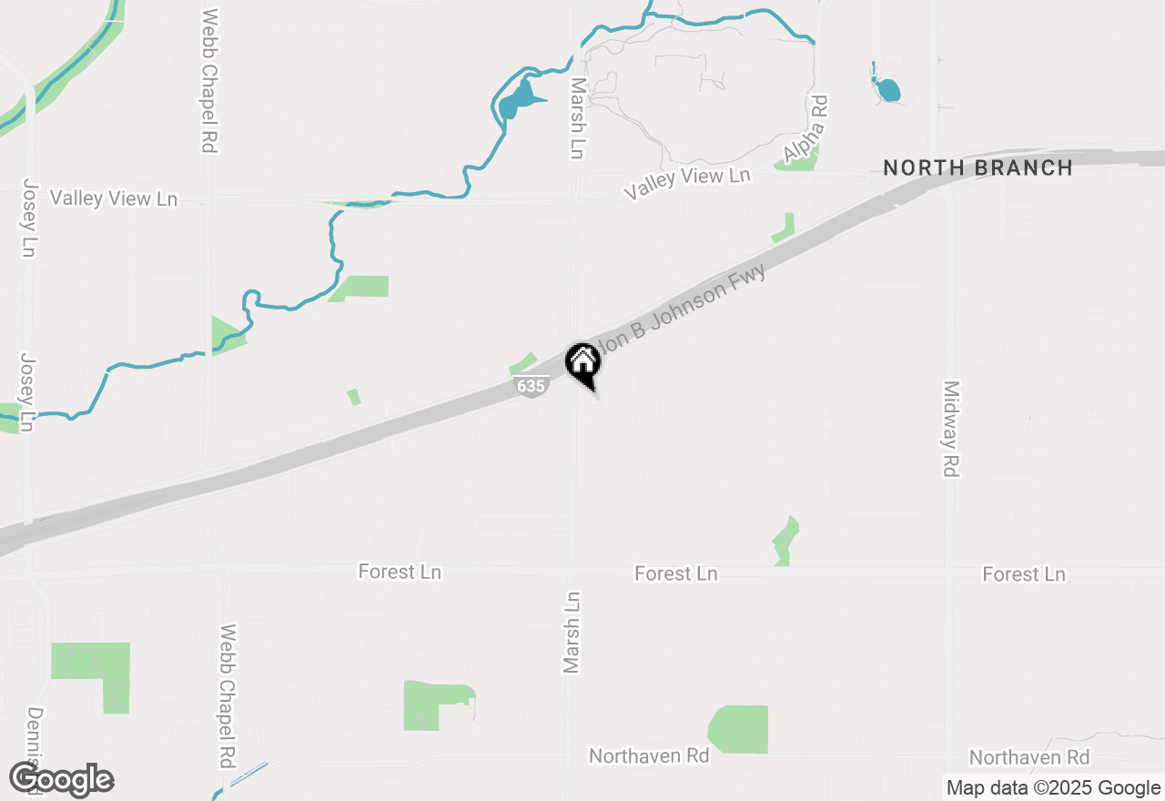 Map of 12303 Cedar Bend Drive, Dallas, TX 75244