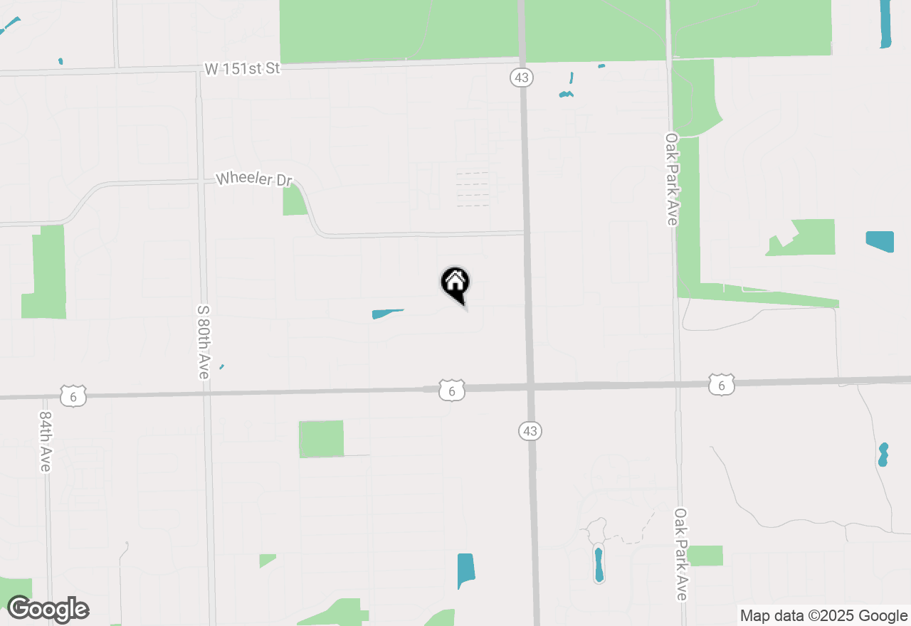 Map of 7335 W 157th Street #2B, Orland Park, IL 60462