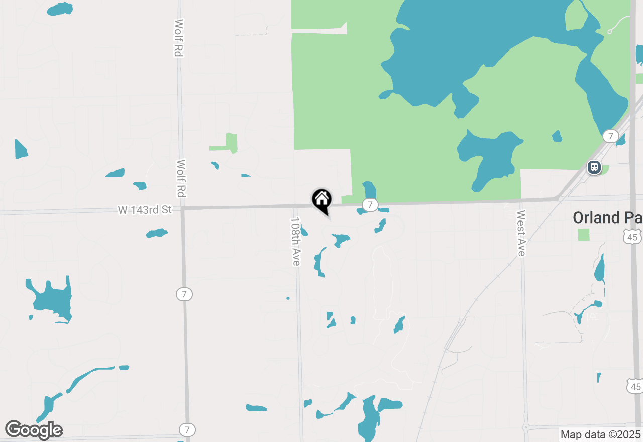 Map of 10666 Golf Road, Orland Park, IL 60462