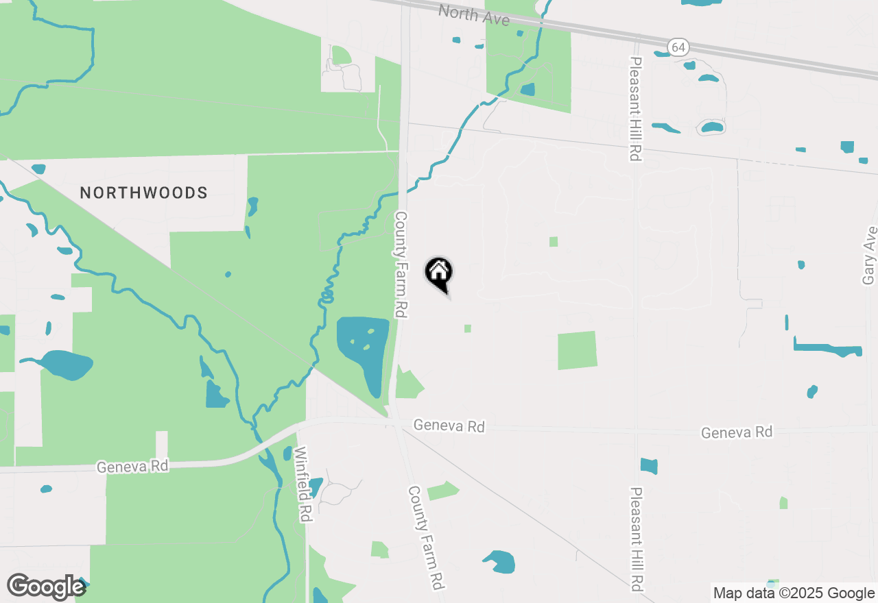 Map of (Address confidential), West Chicago, Illinois 60185