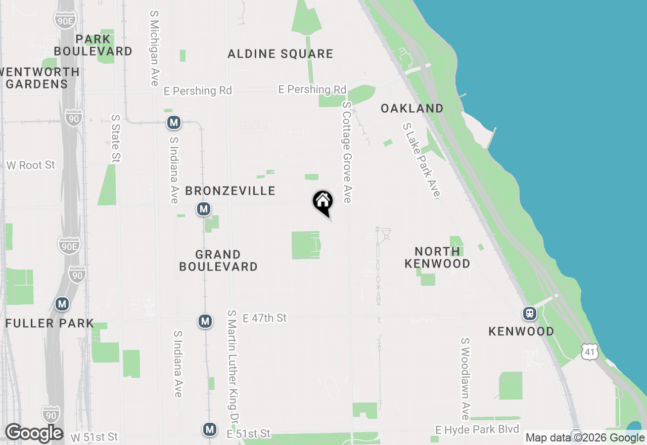 Map of 4345 S Langley Avenue #1S, Chicago, IL 60653