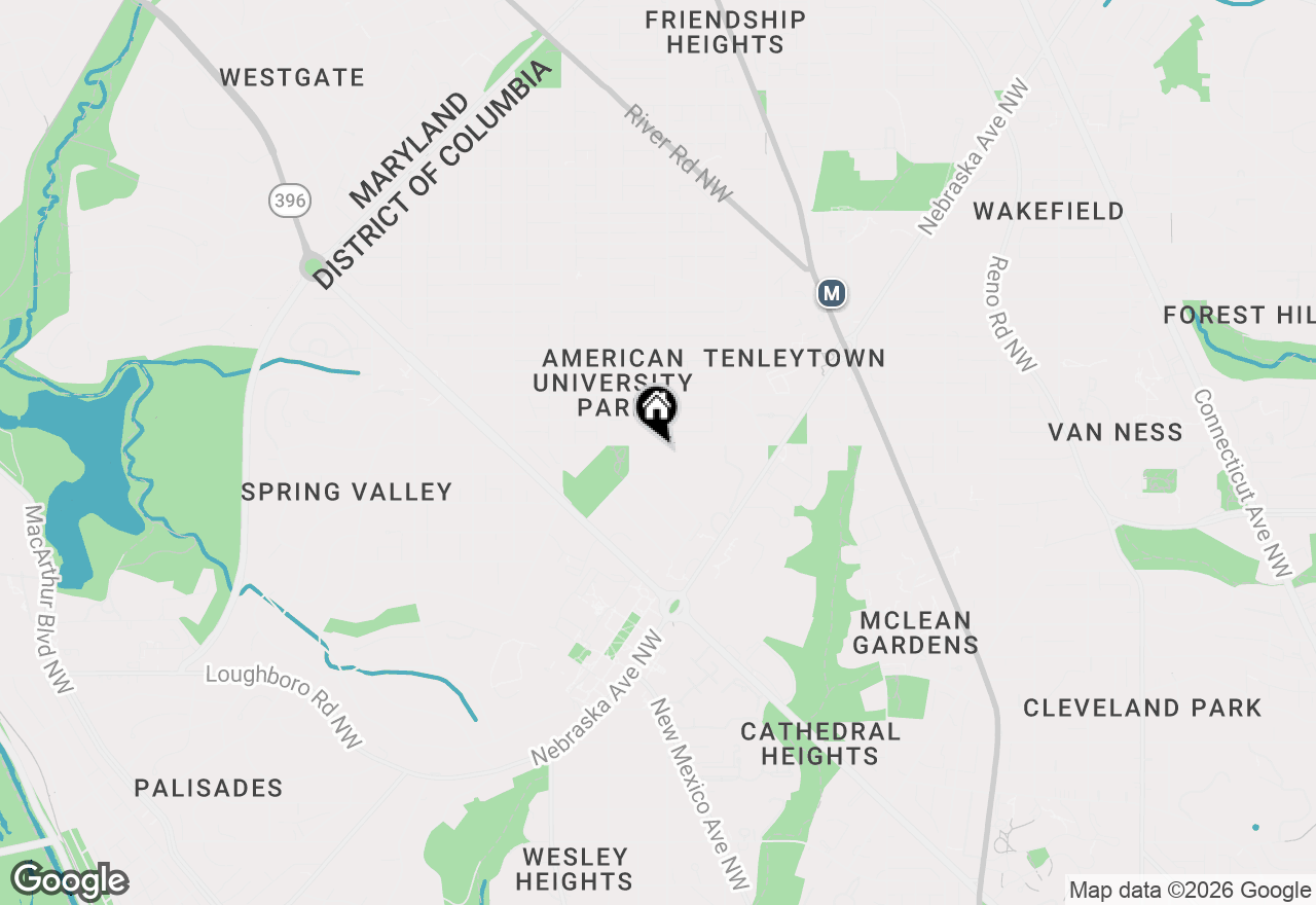 Map of 4410 Van Ness Street Nw, Washington, DC 20016