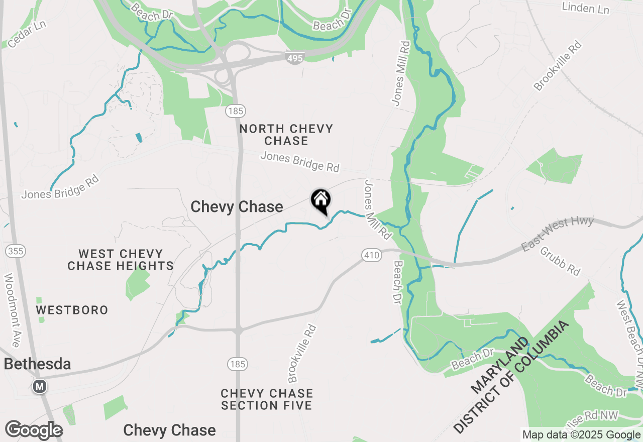 Map of 3517 Chevy Chase Lake Drive, Chevy Chase, MD 20815