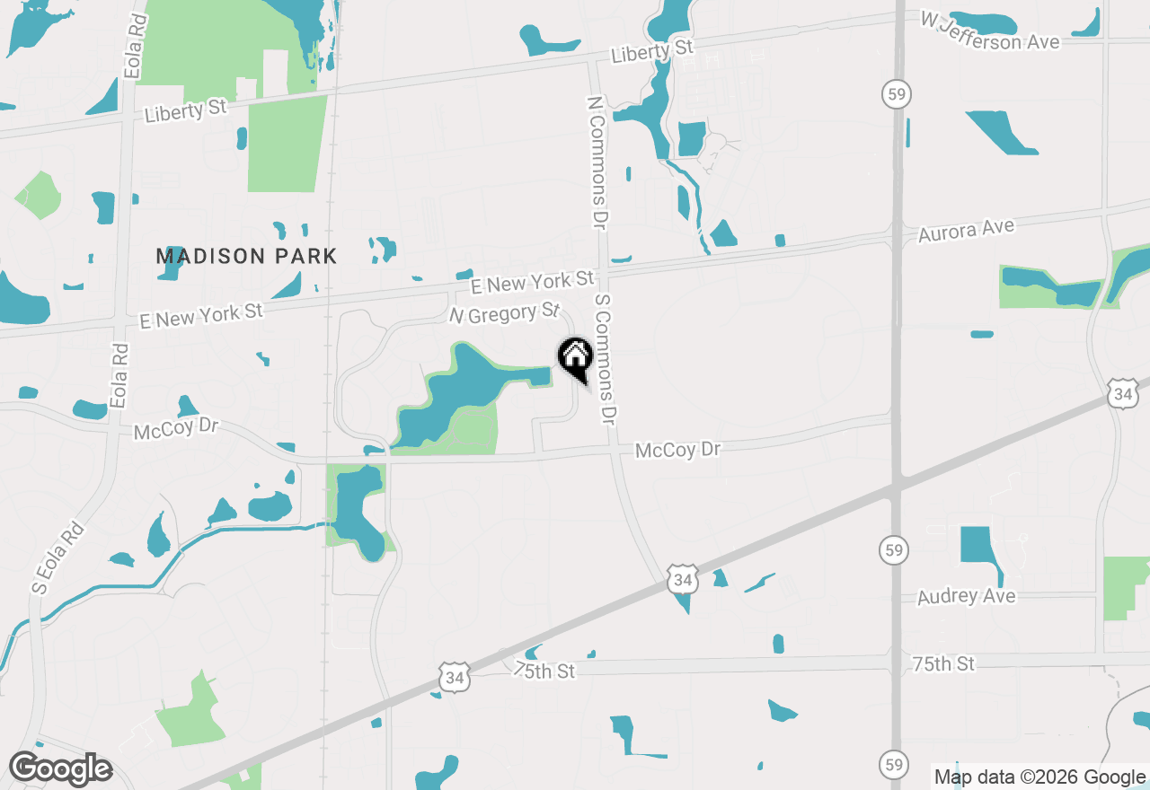 Map of 239 Gregory Street #8, Aurora, IL 60504