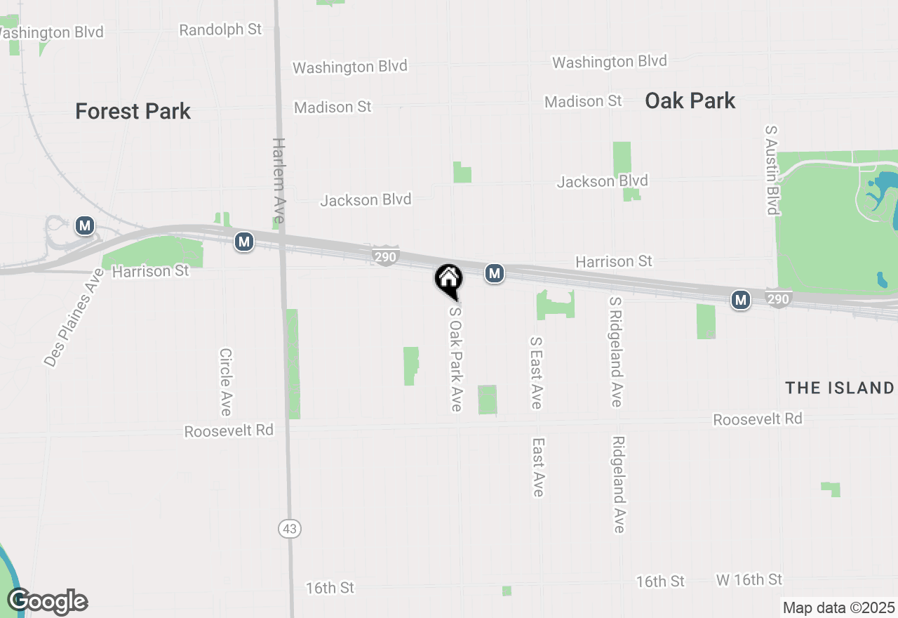 Map of 1003 S Oak Park Avenue #4, Oak Park, IL 60304