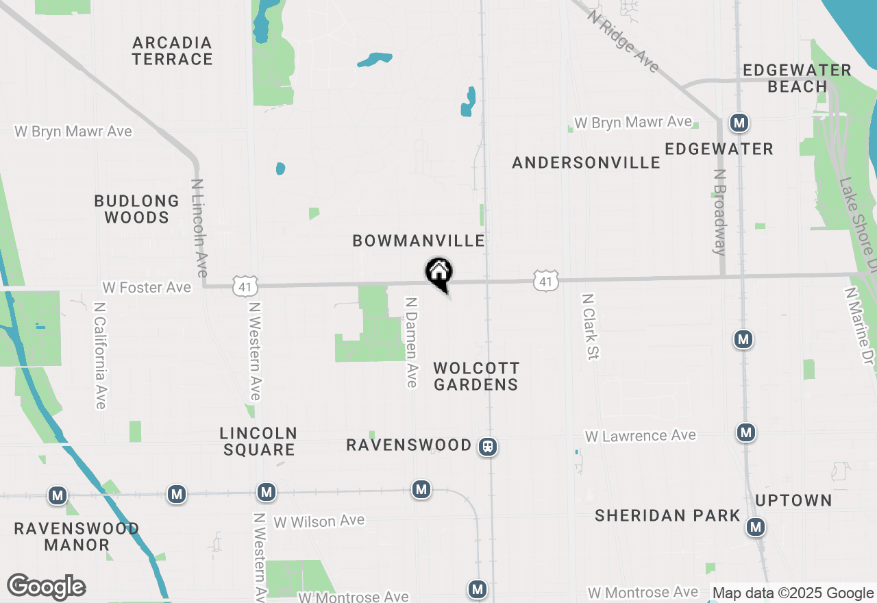 Map of 5117 N Winchester Avenue #2S, Chicago, IL 60640