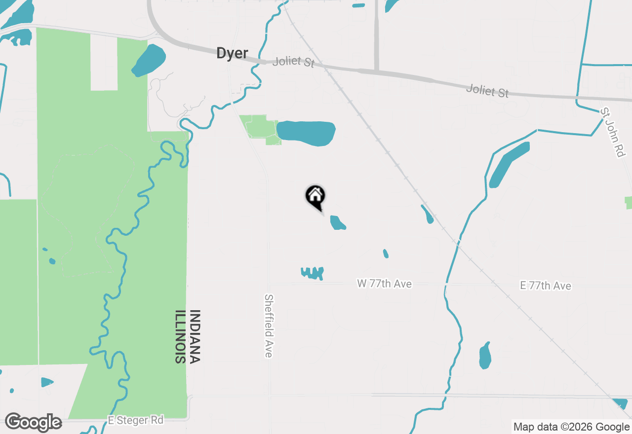 Map of 539 Willow Lane, Dyer, IN 46311