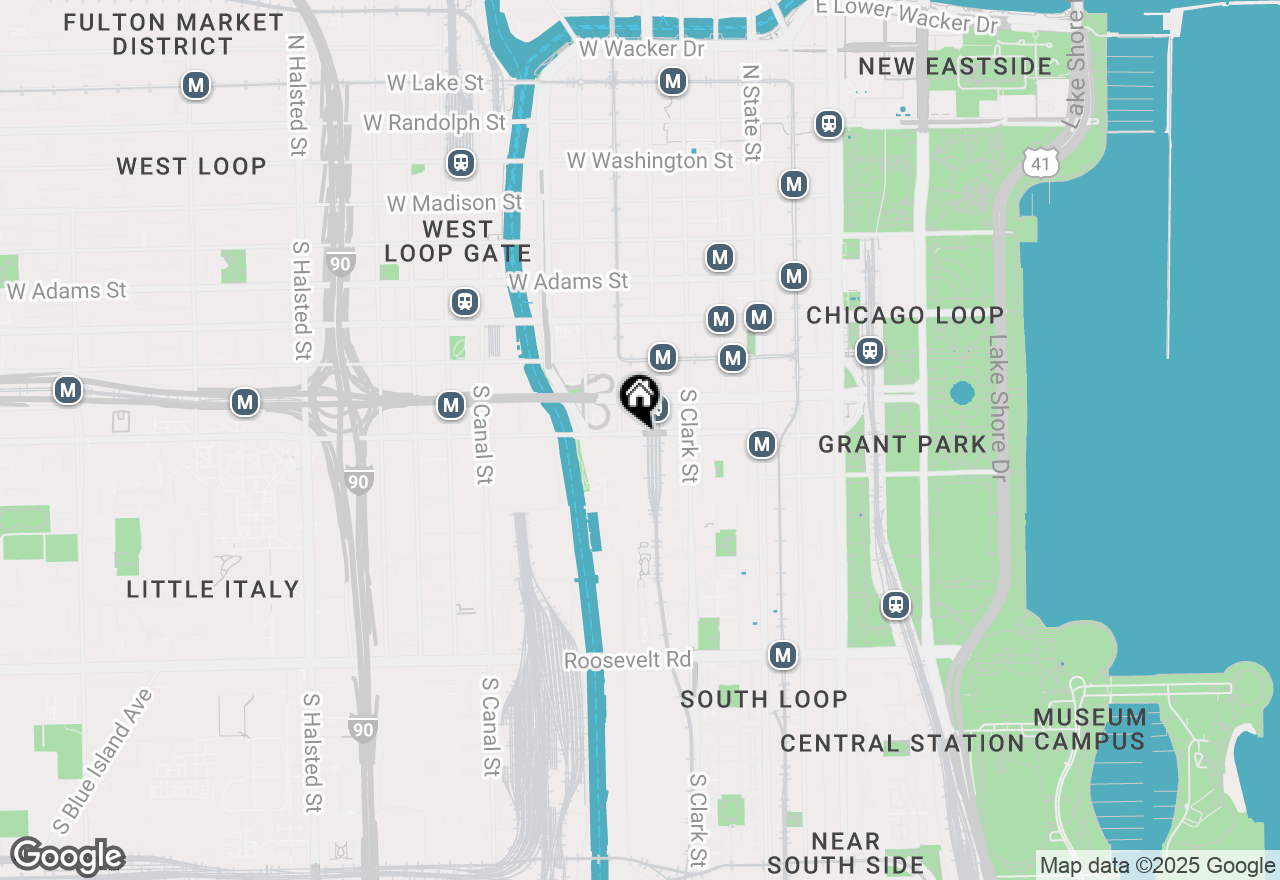 Map of 161 W Harrison Street #1206, Chicago, IL 60605