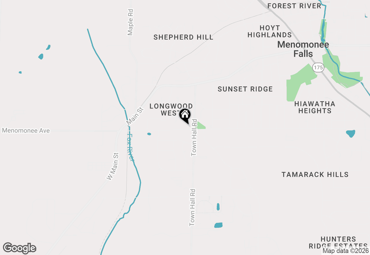 Map of N84W18110 Menomonee Ave, Menomonee Falls, WI 53051