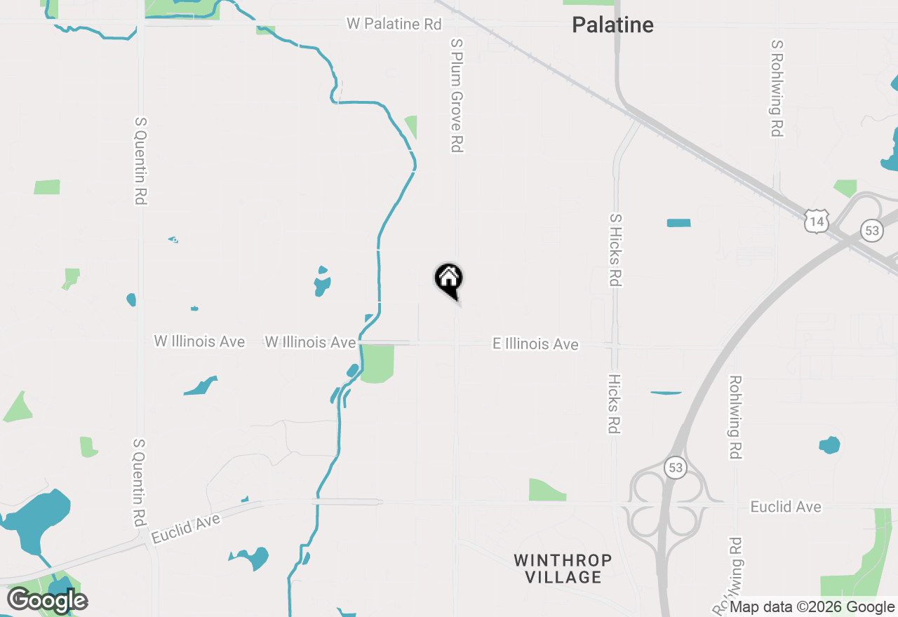 Map of 712 S Plum Grove Road, Palatine, IL 60067